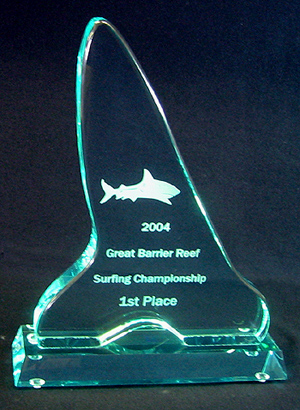 Acrylic Mako Shark Tooth Trophy